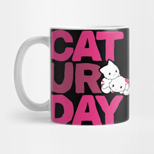 Caturdays Cute Cat weekend lover Mug